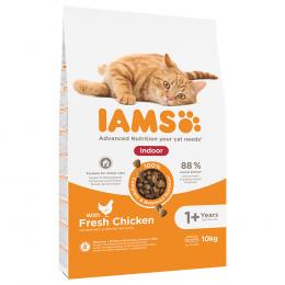 10 kg / 15 kg IAMS zum Sonderpreis! - Advanced Nutrition Indoor Cat mit Huhn 10 kg