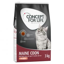 10 kg / 9 kg Concept for Life zum Sonderpreis! - Maine Coon Adult Lachs 3 x 3 kg