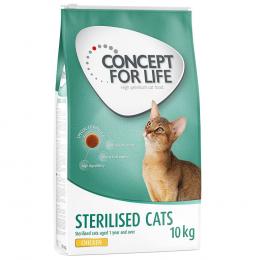 10 kg / 9 kg Concept for Life zum Sonderpreis! - Sterilised Cats Chicken 10 kg