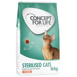 10 kg / 9 kg Concept for Life zum Sonderpreis! - Sterilised Cats Salmon 10 kg