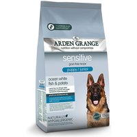 12 kg | Arden Grange | Puppy / Junior Ozeanischer Weißfisch & Kartoffel getreidefrei Sensitive | Trockenfutter | Hund