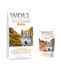 12 kg Wolf of Wilderness + 100 g Training Snack gratis! - Explore The Endless Terrain - Huhn (Mobility)