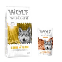 12 kg Wolf of Wilderness + 100 g Training Snack gratis! - Sunny Glade - Hirsch