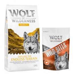 12 kg Wolf of Wilderness + 180 g Wild Bites Snack gratis! 