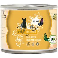 12 x 200 g | catz finefood | No. 507 Rind Bio | Nassfutter | Katze