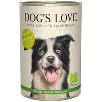 12 x 400 g | Dog’s Love | Huhn mit Buchweizen und Sellerie Bio | Nassfutter | Hund