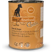 12 x 400 g | dogz finefood | No.8 Pute & Ziege Classic | Nassfutter | Hund