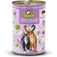 12 x 400 g | GranataPet | Lamm & Truthahn DeliCatessen | Nassfutter | Katze