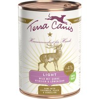 12 x 400 g | Terra Canis | Light Wild mit Gurke, Pfirsich und Löwenzahn Light | Nassfutter | Hund