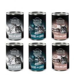 12 x 400 g Wild Freedom Nassfutter zum Sonderpreis! - Mixpaket 3:  4x Forelle, 4x Schwein, 4x Pferd