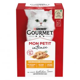 14 + 4 gratis! 18 x 50 g Mixpaket Gourmet Mon Petit - Ente, Huhn, Truthahn