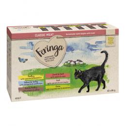 Angebot für 15% Rabatt! Feringa Classic Meat Mixpakete zum Aktionspreis!  12 x 85 g: Mixpaket 1 Poüches (6 Sorten) - Kategorie Katze / Katzenfutter nass / Feringa / Promotions.  Lieferzeit: 1-2 Tage -  jetzt kaufen.