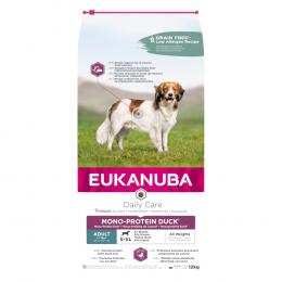 2,3 kg / 12 kg Eukanuba Adult Monoprotein zum Sonderpreis! - 12 kg Daily Care mit Ente