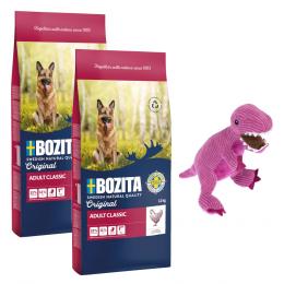 2 x 12 kg Bozita Original + TIAKI Hundespielzeug gratis! - Adult Classic