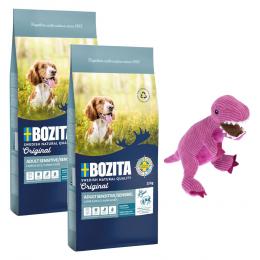 2 x 12 kg Bozita Original + TIAKI Hundespielzeug gratis! - Sensitive Digestion Lamm & Reis - Weizenfrei