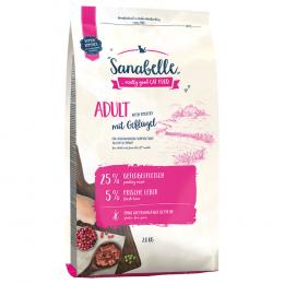 2 x 2 kg Sanabelle im Mixpaket - Adult Geflügel & Strauß