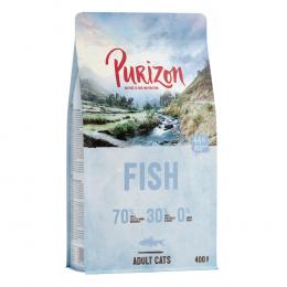 2 x 400 g Purizon Katzentrockenfutter zum Probierpreis! - Adult Fisch