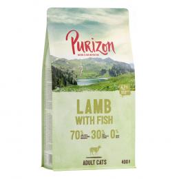 2 x 400 g Purizon Katzentrockenfutter zum Probierpreis! - Adult Lamm & Fisch