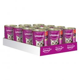 20 + 4 gratis! 24 x 400 g Whiskas 1+ - Rind & Leber in Sauce