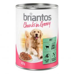 20 + 4 gratis! Briantos Chunks in Gravy 24 x 415 g - Lamm und Karotte