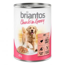 20 + 4 gratis! Briantos Chunks in Gravy 24 x 415 g - Pute und Karotten