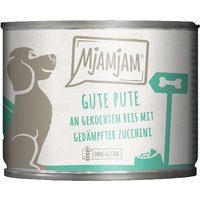 24 x 200 g | Mjamjam | Gute Pute Mahlzeit | Nassfutter | Hund