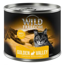 24 x 200 g Wild Freedom + 45 g Hühnerherzen gratis! - Golden Valley - Kaninchen & Huhn