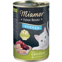 24 x 400 g | Miamor | Kitten Geflügel Feine Beute | Nassfutter | Katze