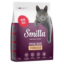 Angebot für 3 + 1 kg gratis! Smilla Trockenfutter - Adult Sterilised Rind - Kategorie Katze / Katzenfutter trocken / Smilla / Smilla Aktionen.  Lieferzeit: 1-2 Tage -  jetzt kaufen.