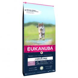 3 kg / 12 kg Eukanuba Grain Free Puppy zum Sonderpreis! - Large Breed Lamm (12 kg)