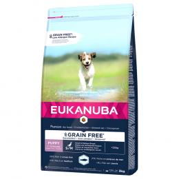 3 kg / 12 kg Eukanuba Grain Free Puppy zum Sonderpreis! - Small / Medium Breed Lachs (3 kg)