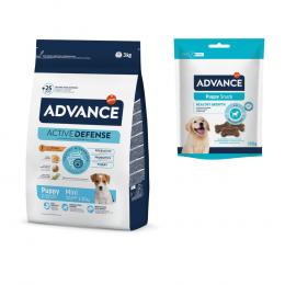 3 kg Advance Puppy + 3 x 150 g Snacks gratis! - Mini Protect