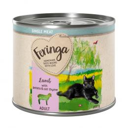 - 30% Feringa Nassfutter 12 x 200 g  - Single Meat Lamm 12 x 200 g