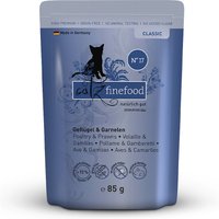 32 x 85 g | catz finefood | No.17 Geflügel & Garnele Classic | Nassfutter | Katze