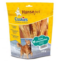 4 + 1 gratis! 5 x Hansepet Cookies Hundesnacks - Hühnchenfilet (5 x 200 g)