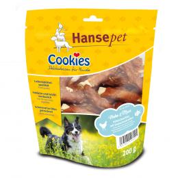 4 + 1 gratis! 5 x Hansepet Cookies Hundesnacks - Seelachsstreifen mit Hähnchenfilet (5 x 200 g)