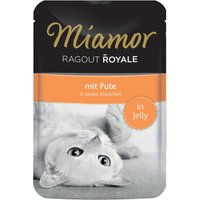 44 x 100g | Miamor | Mit Pute in Jelly Ragout Royale | Nassfutter | Katze