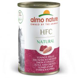 5 + 1 gratis! 6 x 140 g Almo Nature HFC Natural - Thunfisch und Huhn