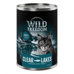 5 + 1 gratis! 6 x 400 g Wild Freedom (getreidefreie Rezeptur) - Clear Lakes - Forelle & Huhn
