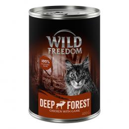 5 + 1 gratis! 6 x 400 g Wild Freedom (getreidefreie Rezeptur) - Deep Forest - Wild & Huhn