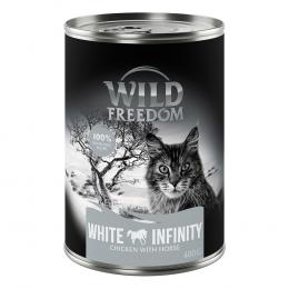 5 + 1 gratis! 6 x 400 g Wild Freedom (getreidefreie Rezeptur) - White Infinity - Huhn & Pferd