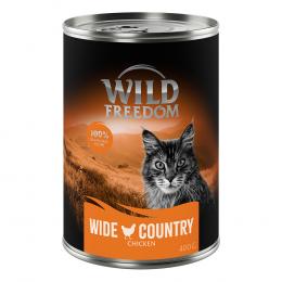 5 + 1 gratis! 6 x 400 g Wild Freedom (getreidefreie Rezeptur) - Wide Country - Huhn pur