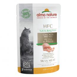 5 + 1 gratis! 6 x 55 g Almo Nature HFC Natural Plus - Hühnerbrust