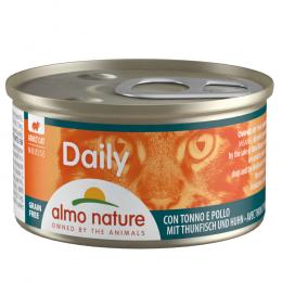 5 + 1 gratis! 6 x 85 g Almo Nature Daily Menu in Mousse - mit Thunfisch und Huhn