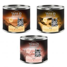 5 + 1 gratis! Wild Freedom 6 x 200 g - Mixpaket: Kitten