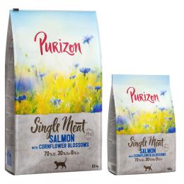 6,5 kg Purizon + 800 g gratis! - Single Meat Lachs mit Kornblumenblüten