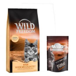 6,5 kg Wild Freedom + Filet Snack gratis! Kitten Wide Country - Geflügel