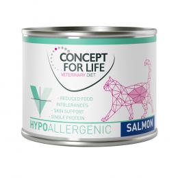 6 x 200 g / 185 g Concept for Life Veterinary Diet zum Probierpreis! - Hypoallergenic Lachs 6x200g