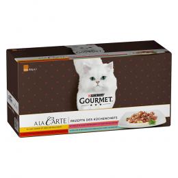 60 x 85 g Purina GOURMET A la Carte zum Sonderpreis! - Rezepte des Küchenchefs: Huhn, Rind, Forelle, Seelachs