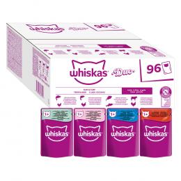 70 + 26 gratis! 96 x 85 g Whiskas 1+ Jumbopack - DUO: Surf & Turf in Gelee